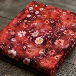 Wildflower Meadow Coral Fat Quarter