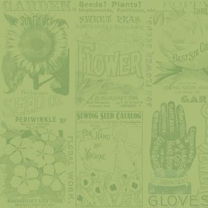 Sewing Seeds Green Fat Quarter