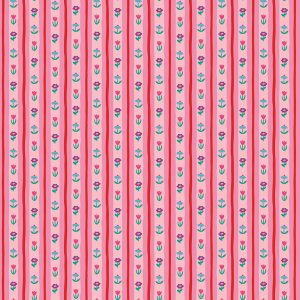 Genesis of a Journey Bavarian Blooms Rose Fat Quarter