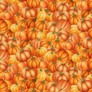 Gather with a Grateful Heart Pumpkins Packed Fat Quarter