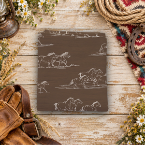 The Homestead Horse Toile Brown Fat Quarter