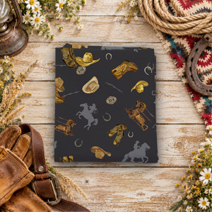 The Homestead Icon Toss Charcoal Fat Quarter
