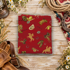 The Homestead Icon Toss Red Fat Quarter