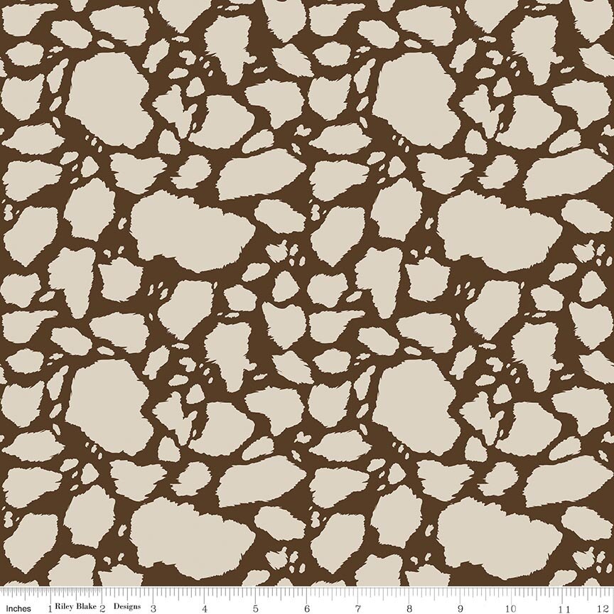 The Homestead Cow Patches Tan Fat Quarter - Image 2