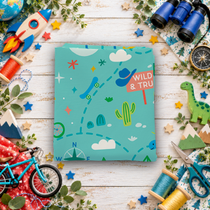 Brave Your Way Adventure Awaits Lagoon Fat Quarter