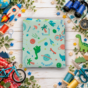 Brave Your Way Wild and Free Mint Fat Quarter