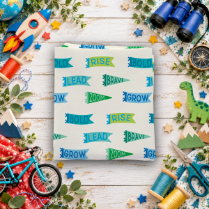 Brave Your Way Brave Banners Cloud Fat Quarter