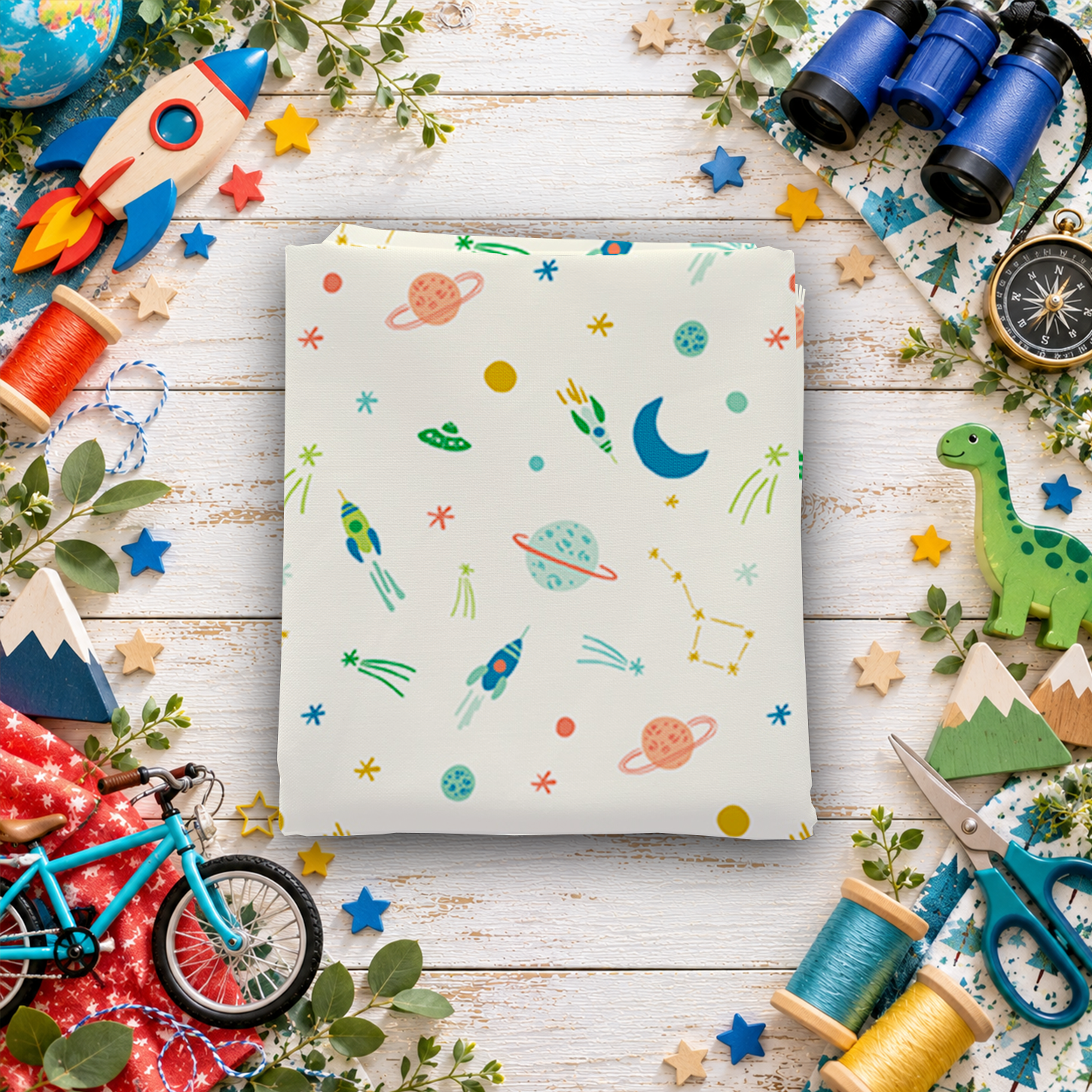 Brave Your Way To the Moon Cloud Fat Quarter