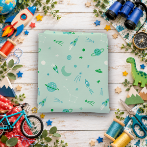 Brave Your Way To the Moon Mint Fat Quarter