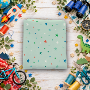 Brave Your Way Beyond the Stars Mint Fat Quarter