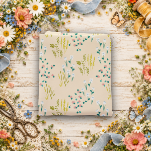 Petals & Hazel Meadow Blush Fat Quarter
