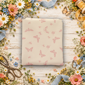 Petals & Hazel Flutter Blush Fat Quarter