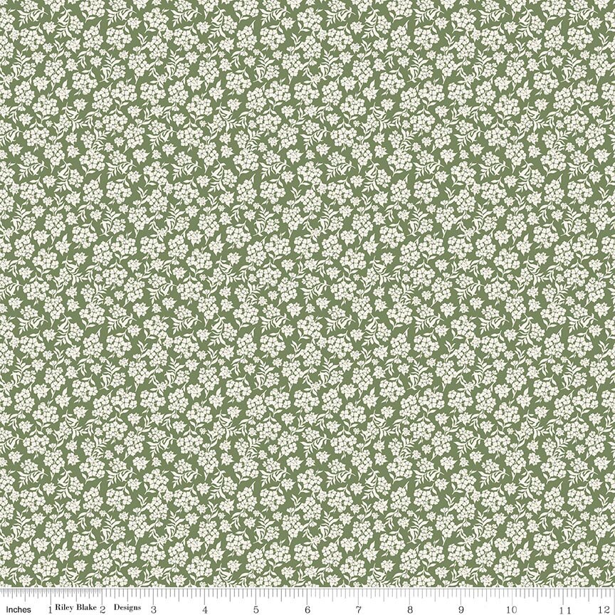Before the Bloom Viola Basil Fat Quarter - Image 2