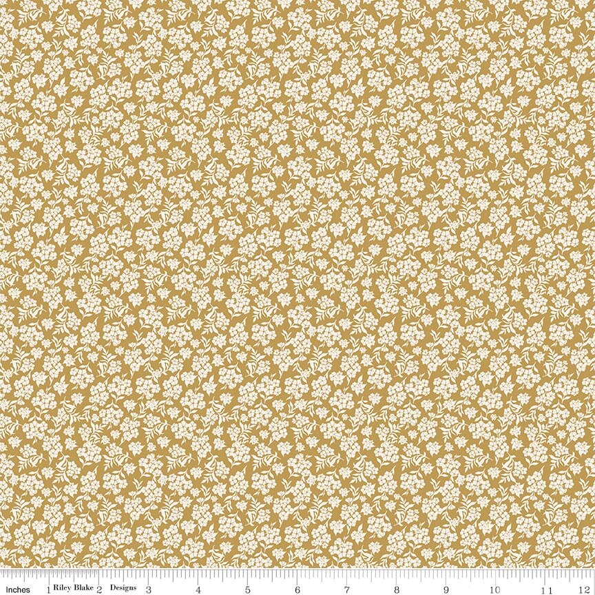 Before the Bloom Viola Gold Fat Quarter - Image 2