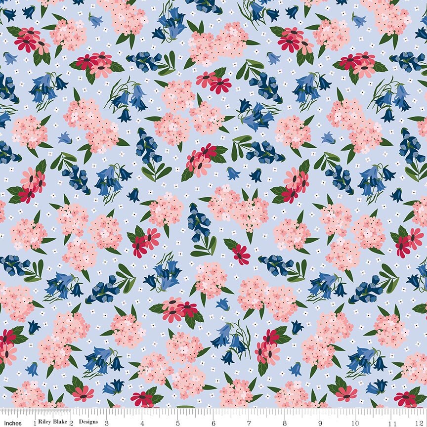 Foxglove Main Blue Fat Quarter