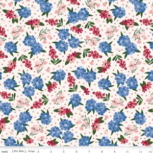 Foxglove Main Cream Fat Quarter