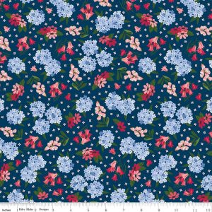 Foxglove Main Oxford Blue Fat Quarter