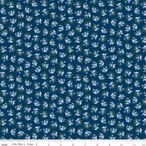 Foxglove Bluebells Oxford Blue Fat Quarter