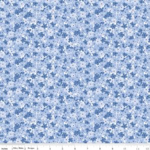 Foxglove Hydrangea Blueberry Fat Quarter