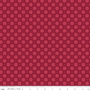 Foxglove Stars Dahlia Red Fat Quarter