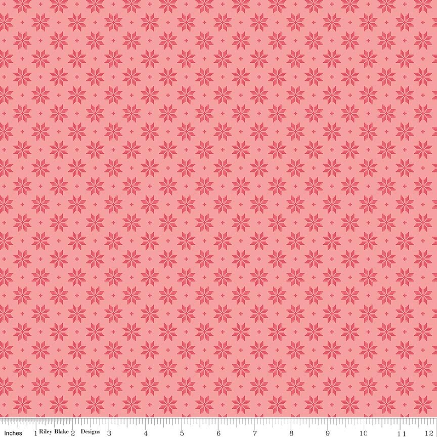 Foxglove Stars Grapefruit Fat Quarter