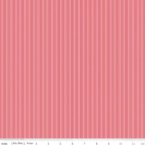 Foxglove Stripes Grapefruit Fat Quarter