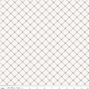Foxglove Squares Oxford Blue Fat Quarter