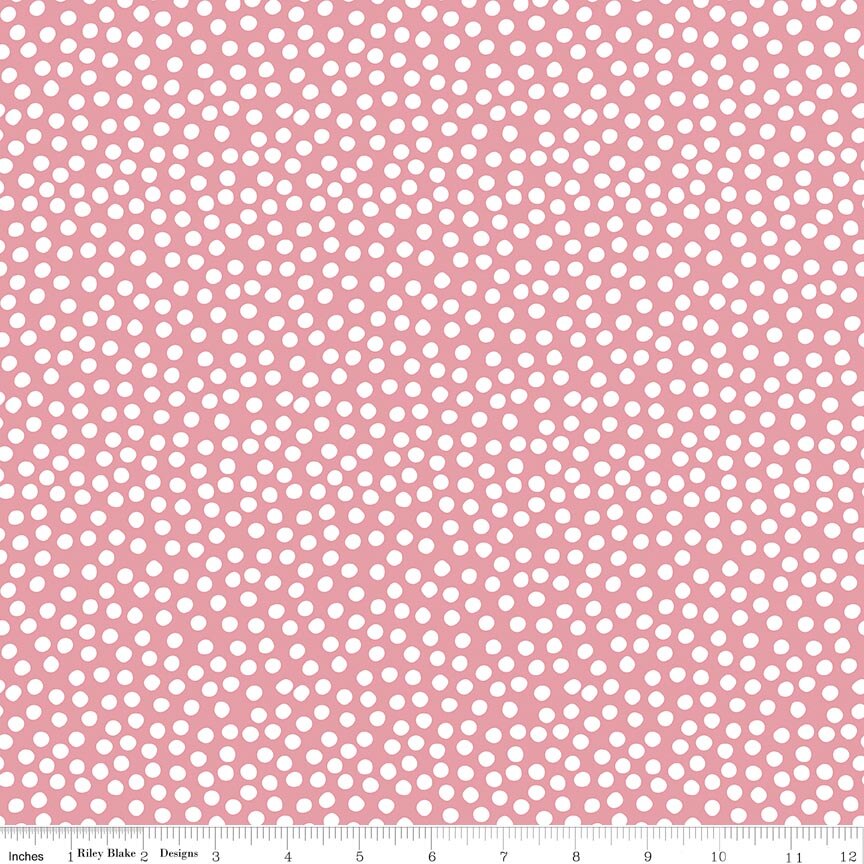 Dear Sweethearts Scramble Dots Pink Fat Quarter - Image 2
