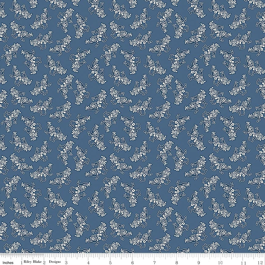 Denim & Daisy Bouquet Denim Fat Quarter