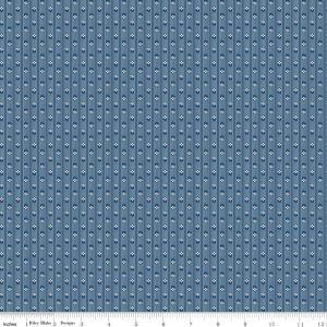 Denim & Daisy Stripes Denim Fat Quarter