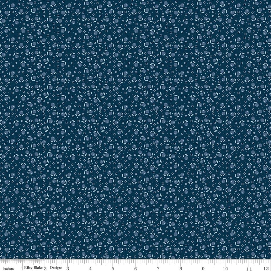 Denim & Daisy Suzanne Oxford Blue Fat Quarter
