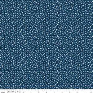 Denim & Daisy Tiny Squares Oxford Blue Fat Quarter