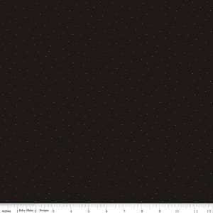 Moonlit Trellis Speckles Black Fat Quarter