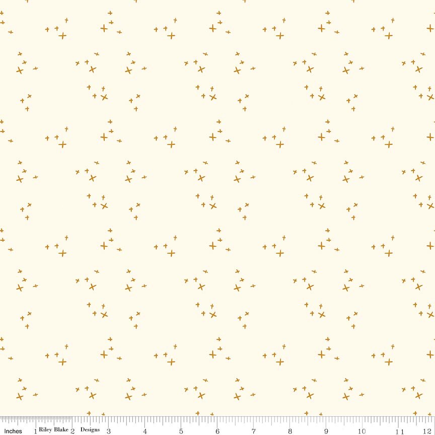 Petals & Hazel Scatter Cream Fat Quarter - Image 2