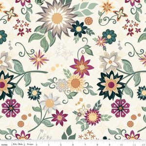 Where the Wild Flowers Are Main Cream Fat Quarter