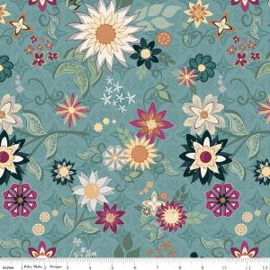 Where the Wild Flowers Are Main Wedgewood Fat Quarter