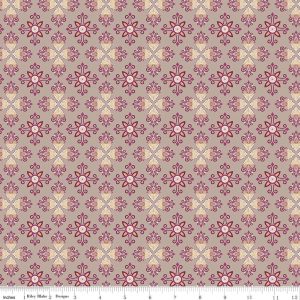 Where the Wild Flowers Are Damask Pewter Fat Quarter