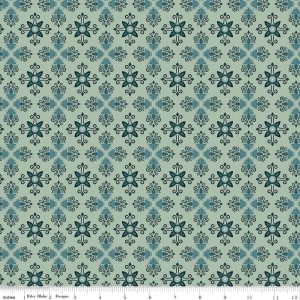 Where the Wild Flowers Are Damask Sage Fat Quarter