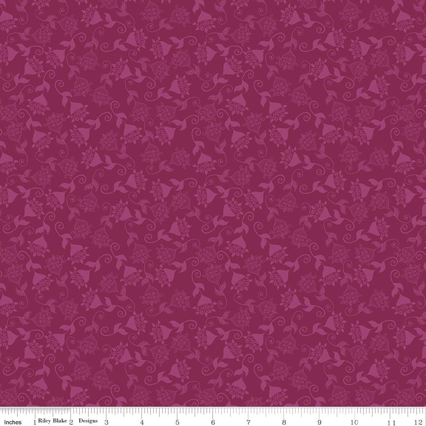 Where the Wild Flowers Are Whimsy Fuchsia Fat Quarter