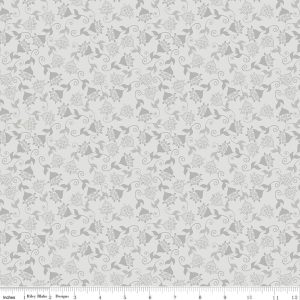 Where the Wild Flowers Are Whimsy Silver Fat Quarter