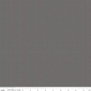Where the Wild Flowers Are Stripes Dark Gray Fat Quarter