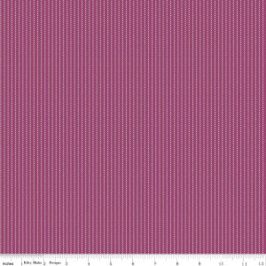 Where the Wild Flowers Are Stripes Fuchsia Fat Quarter