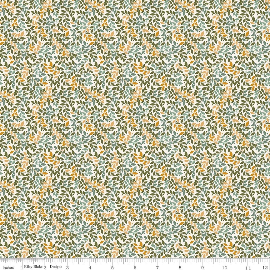 Worth Repeating Leaves Cloud Fat Quarter - Image 2
