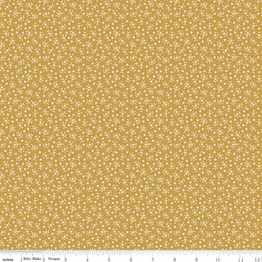 Worth Repeating Ditsy Gold Fat Quarter - Image 2