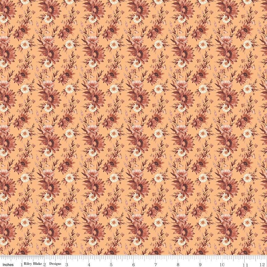 Harvest on the Prairie Floral Marmalade Fat Quarter - Image 2