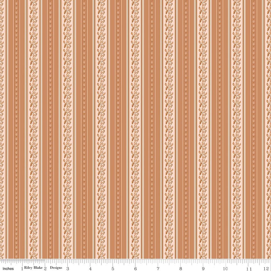 Harvest on the Prairie Stripe Suede Fat Quarter - Image 2