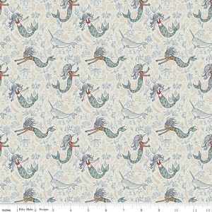 Story Land Mermaids Mist Fat Quarter