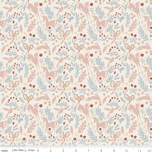 Story Land Magic Folk Cream Fat Quarter