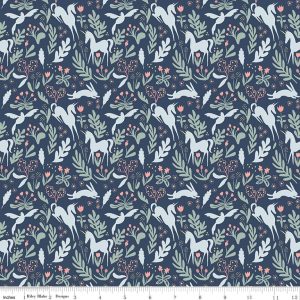 Story Land Magic Folk Navy Fat Quarter