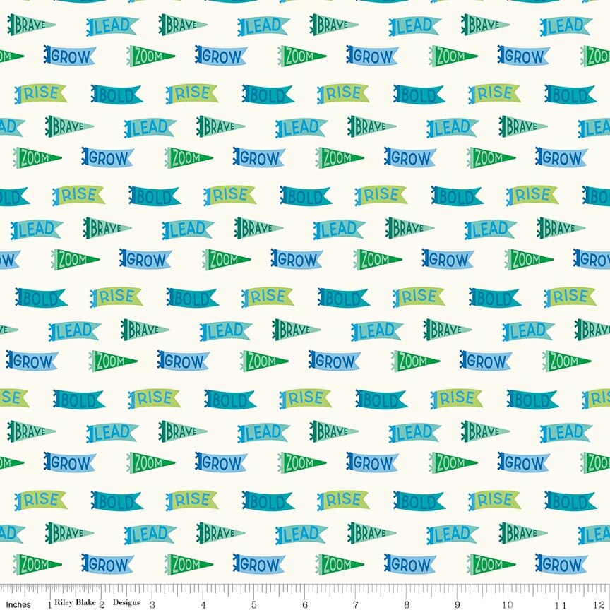 Brave Your Way Brave Banners Cloud Fat Quarter - Image 2